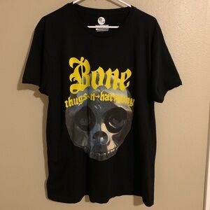 Men The Life Apparel Bone thugs-n-harmony Black Shirt Cotton L. Good Condition.